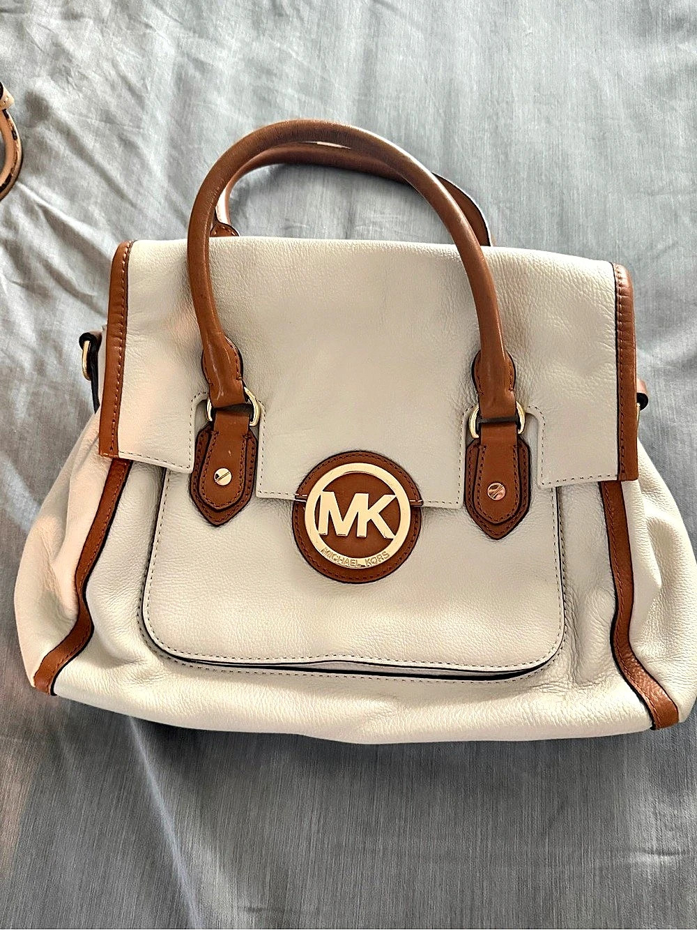 Michael Kors Vanilla Acorn Satchel